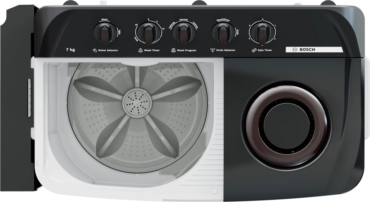 Bosch Series 2 Semi-Automatic Top Load Washing Machine 7 kg 1300 RPM WJP70AU0IN