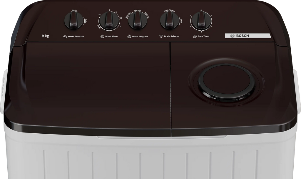 Bosch Series 2 Semi-Automatic Top Load Washing Machine 9 kg 1300 RPM WJP90BU0IN