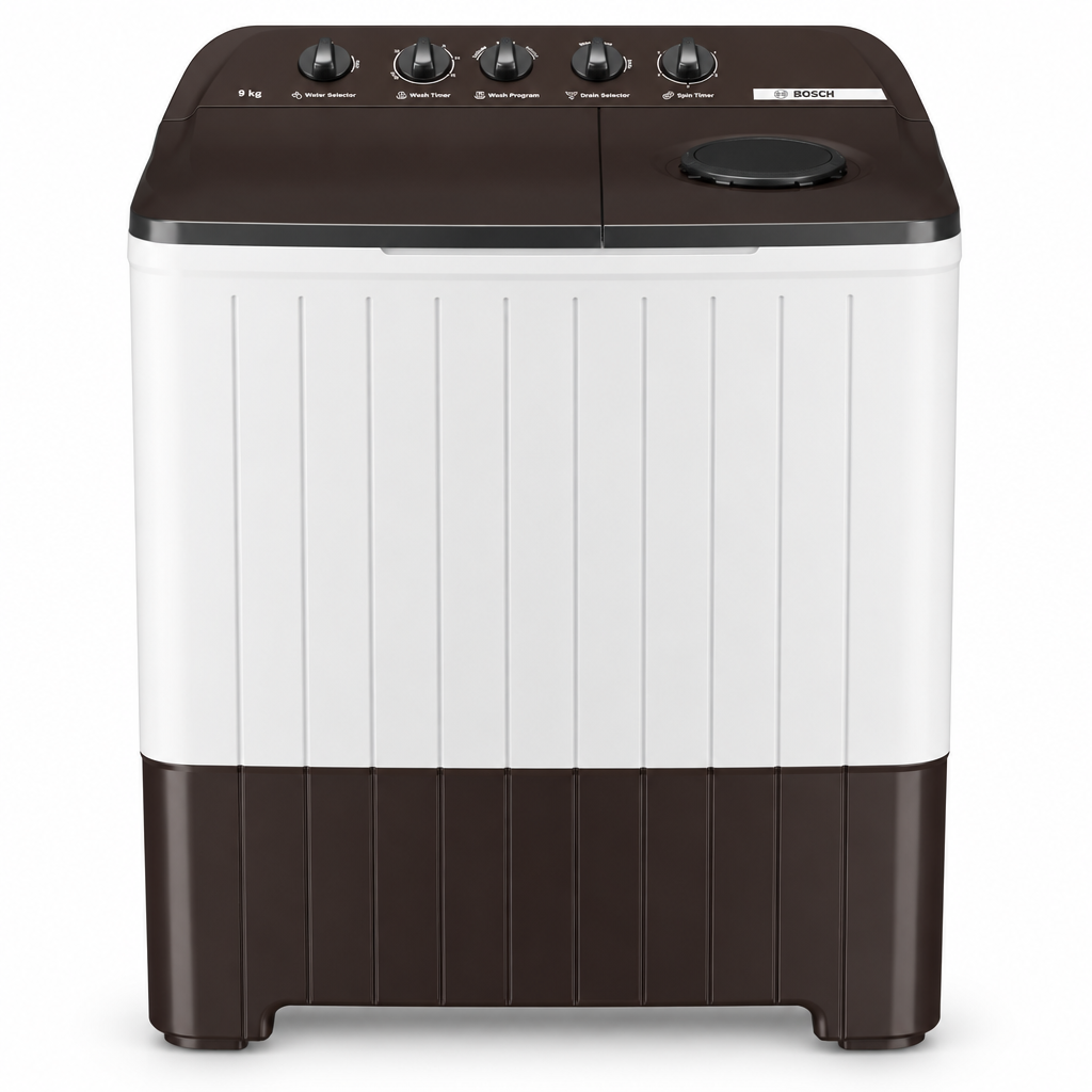 Bosch Series 2 Semi-Automatic Top Load Washing Machine 9 kg 1300 RPM WJP90BU0IN
