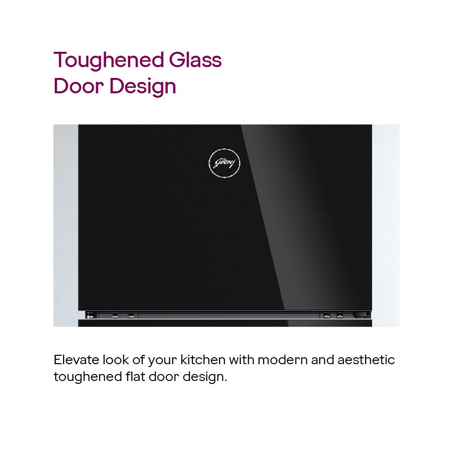 Godrej RT EONCRYSTAL 310B RI OB – 272L 2-Star Frost-Free Double Door Refrigerator (Onyx Black)