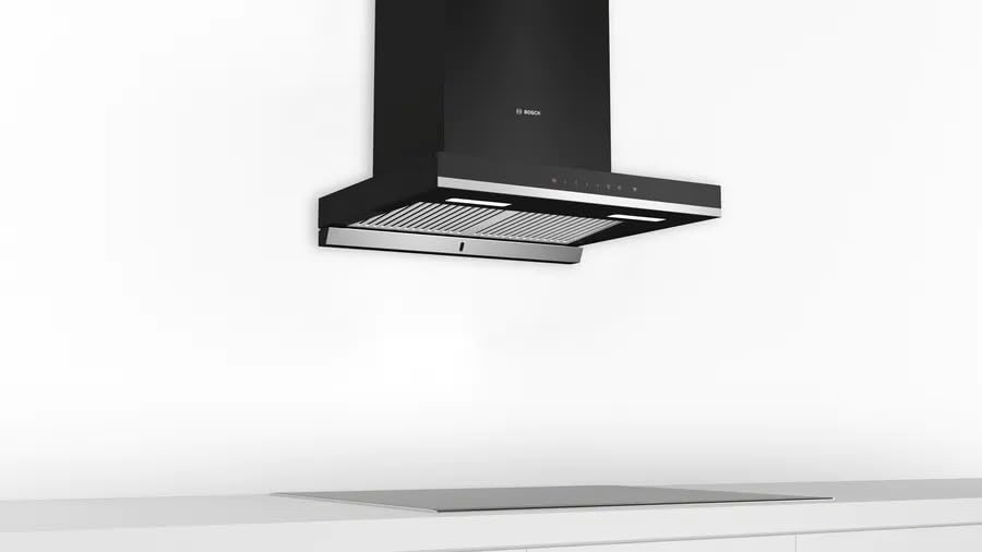 BOSCH DWBA98H60I Auto Clean Wall Mounted Black 950 CMH Chimney