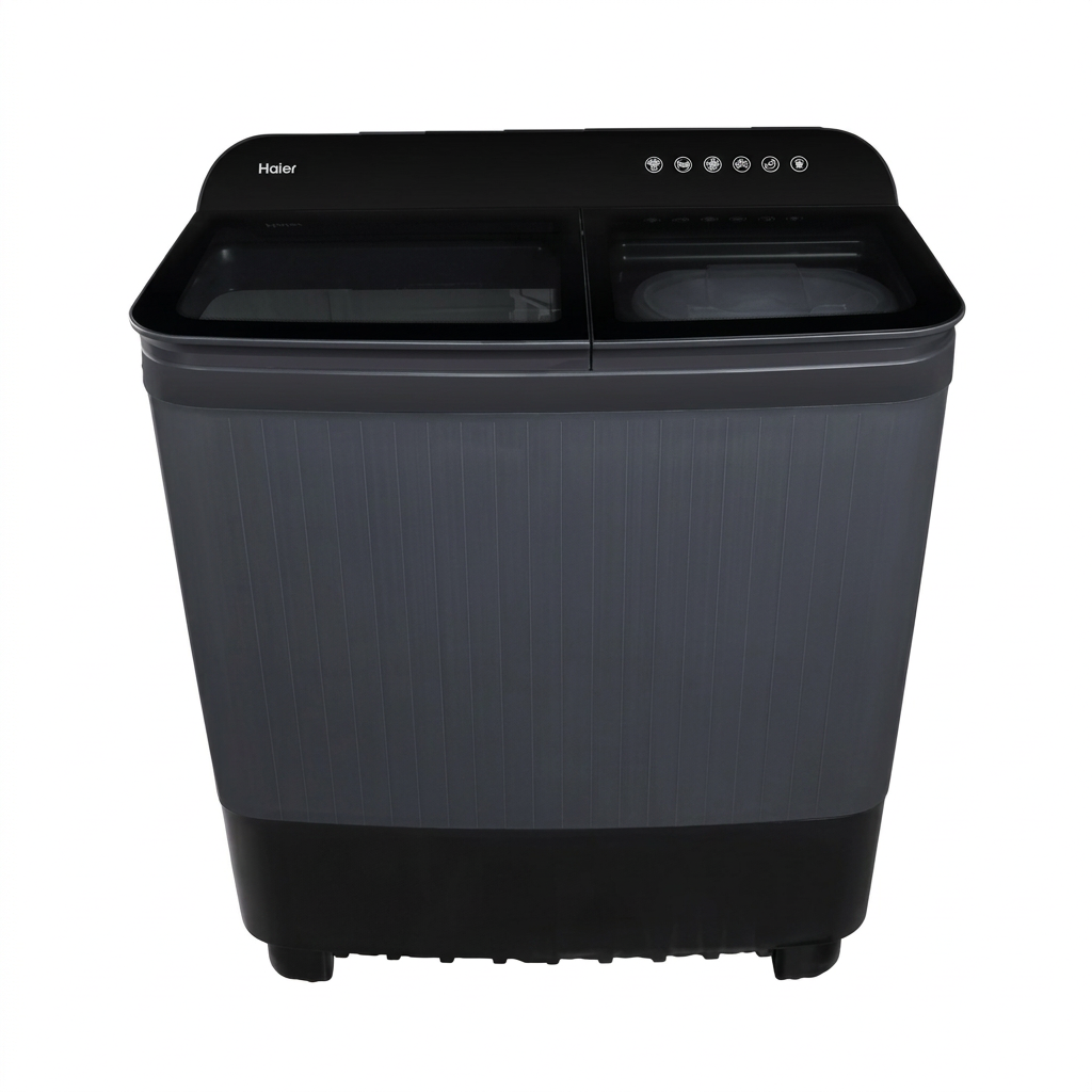 Haier 8.5kg Semi-Automatic Top Load Washing Machine HTW85-186BBK