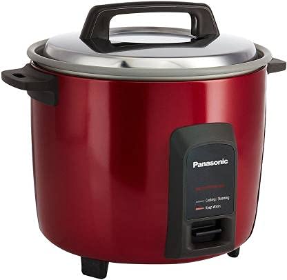 Panasonic SR-WA22H(BBW)PMB Electric Rice Cooker – 2.2L, Rich Red