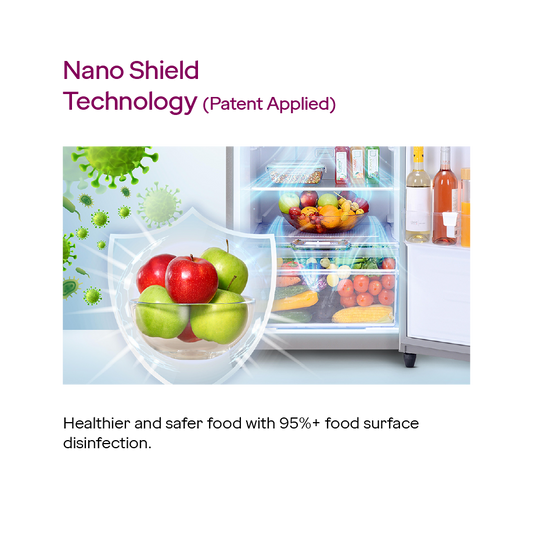 Godrej RT EONCRYSTAL 310B RI OB – 272L 2-Star Frost-Free Double Door Refrigerator (Onyx Black)