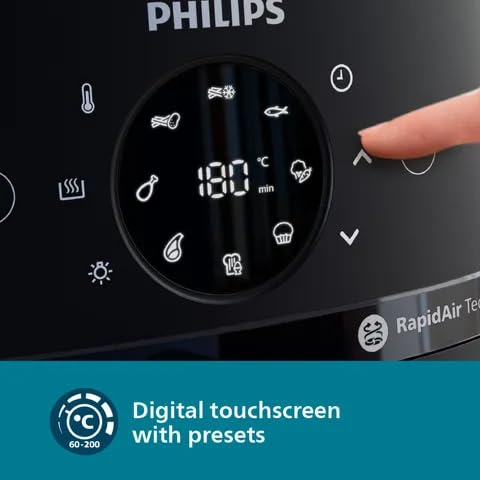 Philips Airfryer NA221/00 (2000 Series) – 4.2L, 1500W, Digital Touchscreen – Black
