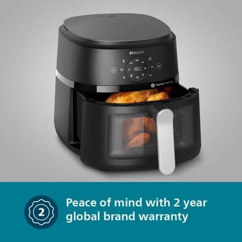 Philips Airfryer NA221/00 (2000 Series) – 4.2L, 1500W, Digital Touchscreen – Black
