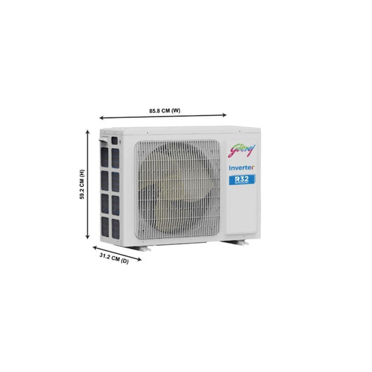 Godrej 2 Ton 3 Star Inverter Split AC (SIC 24ITC3-WZS) – 5-in-1 Convertible with Copper Condenser