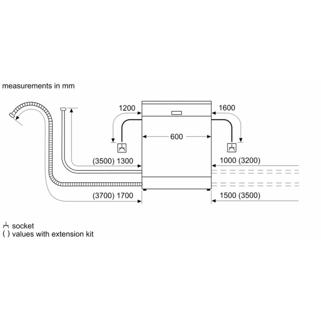 Bosch Series 6 Free-Standing Dishwasher SMS6IKI01I