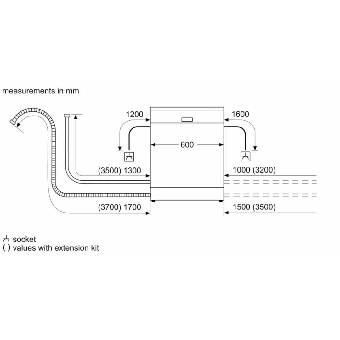 Bosch Series 6 Free-Standing Dishwasher SMS6IKI01I