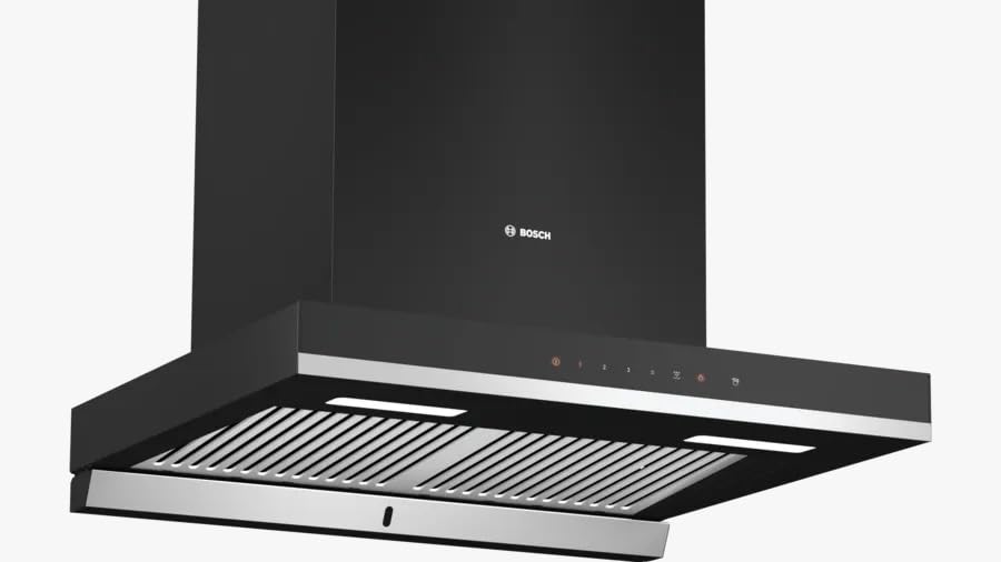 BOSCH DWBA98H60I Auto Clean Wall Mounted Black 950 CMH Chimney