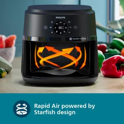 Philips Airfryer NA221/00 (2000 Series) – 4.2L, 1500W, Digital Touchscreen – Black