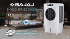 Bajaj Shield Series Chisel 50 Desert Air Cooler with 50L Tank & Honeycomb Pads