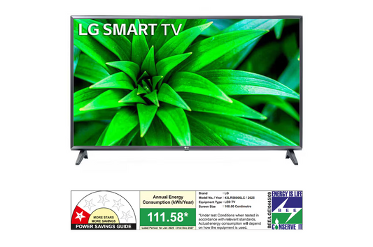LG 108cm (43) Smart FHD TV (LR5600), α5 AI Processor Gen6, Active HDR, Dolby Audio™, 2025
