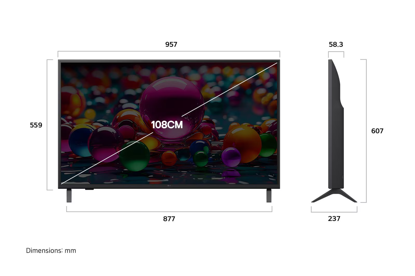 LG 43UA82506LA 43 Inch 4K UHD AI Smart TV