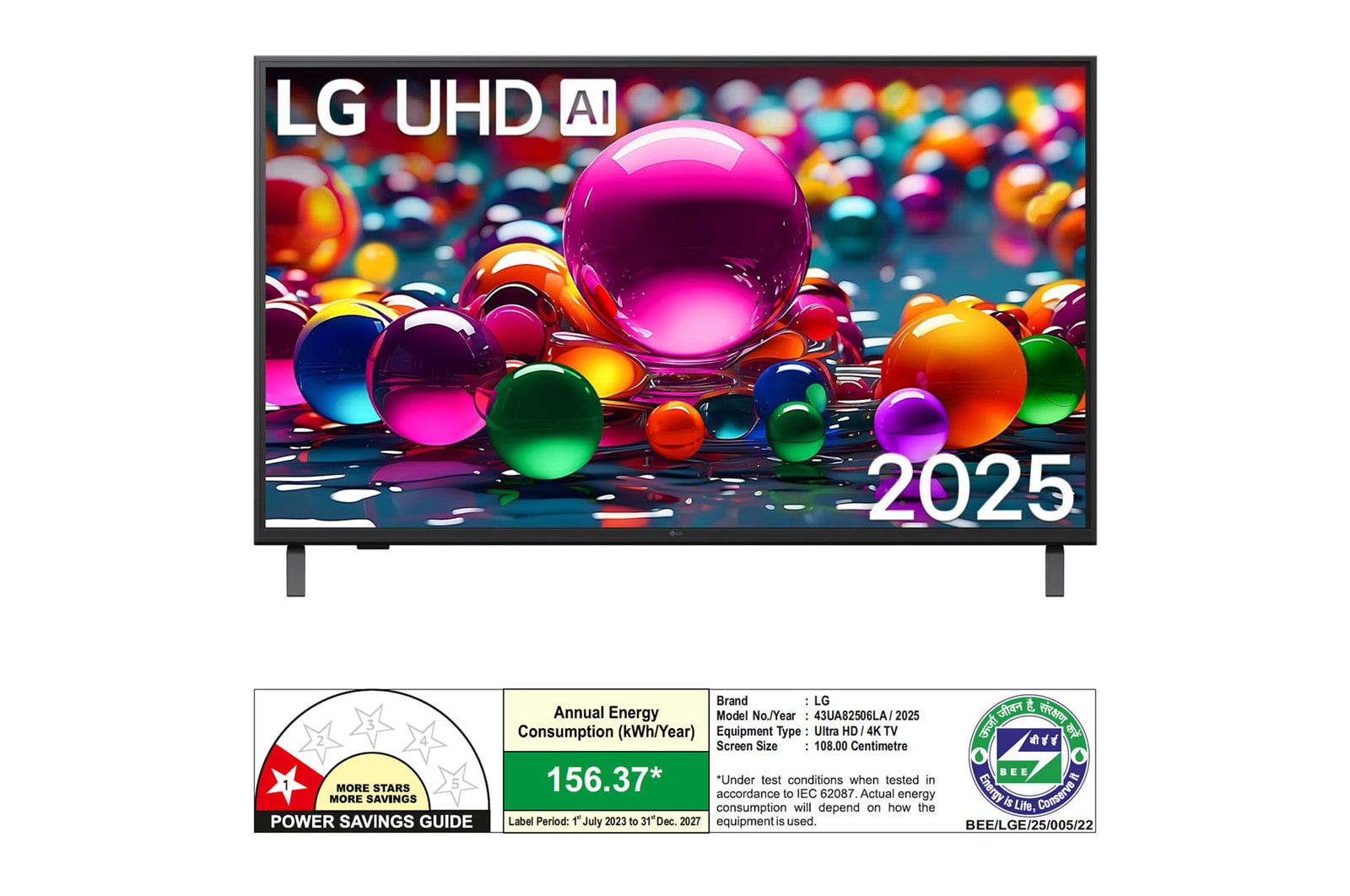 LG 43UA82506LA 43 Inch 4K UHD AI Smart TV