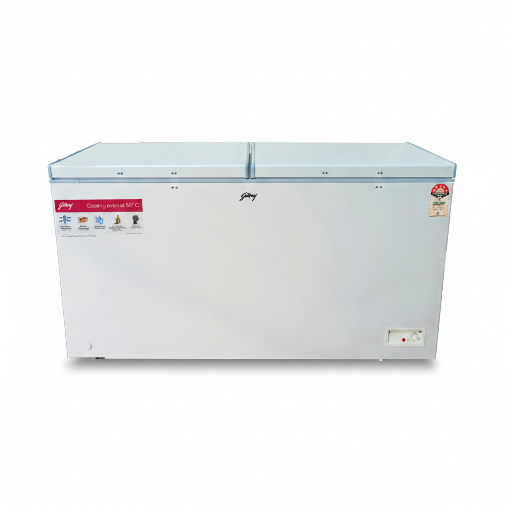 Godrej DH ESNCH 525E 2HCLP RW 505L 5 Star Convertible Double Door Deep Freezer - White