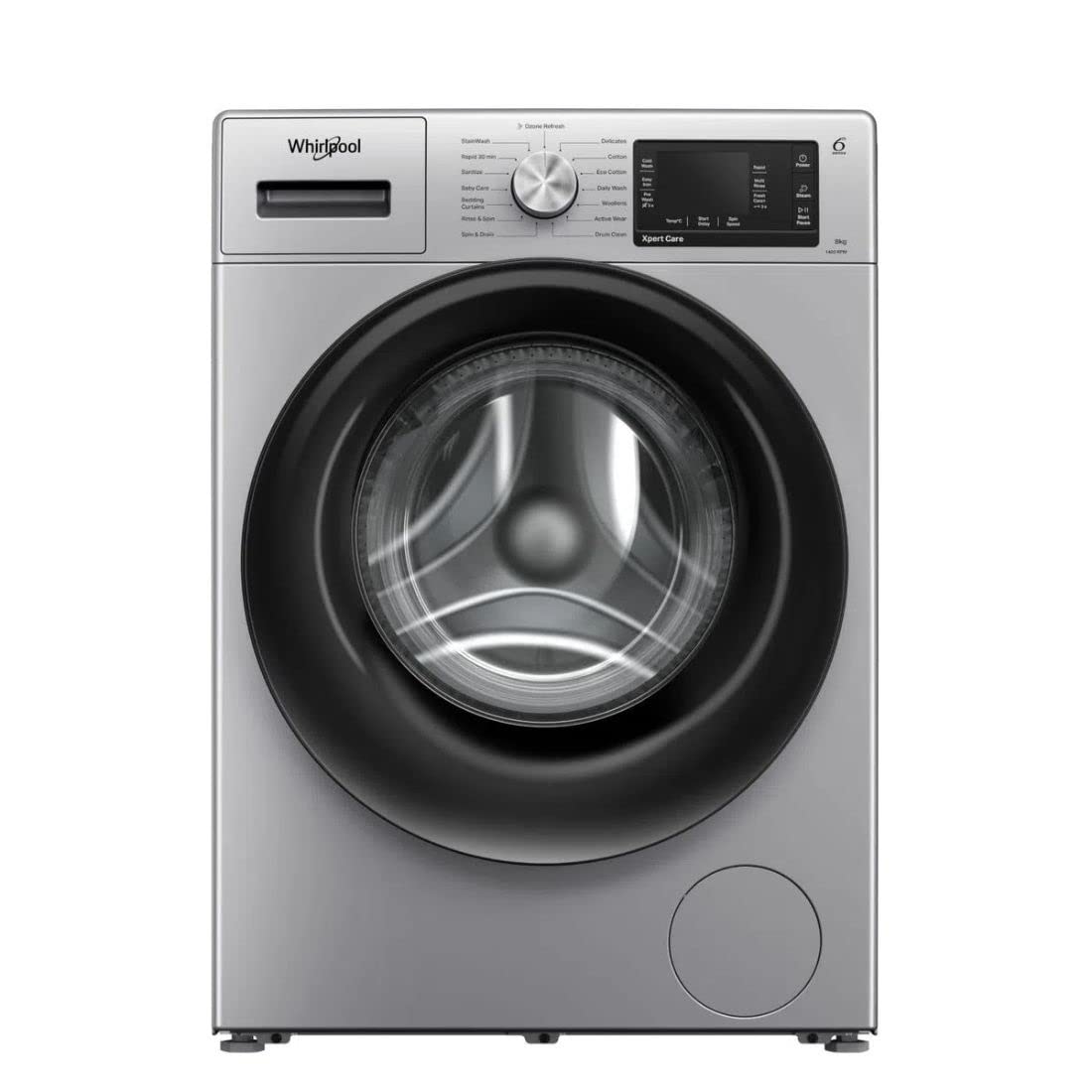 Whirlpool Xpert Care FLT33015 – 8kg 5-Star Front Load Washing Machine with In-Built Heater & Ozone Air Refresh