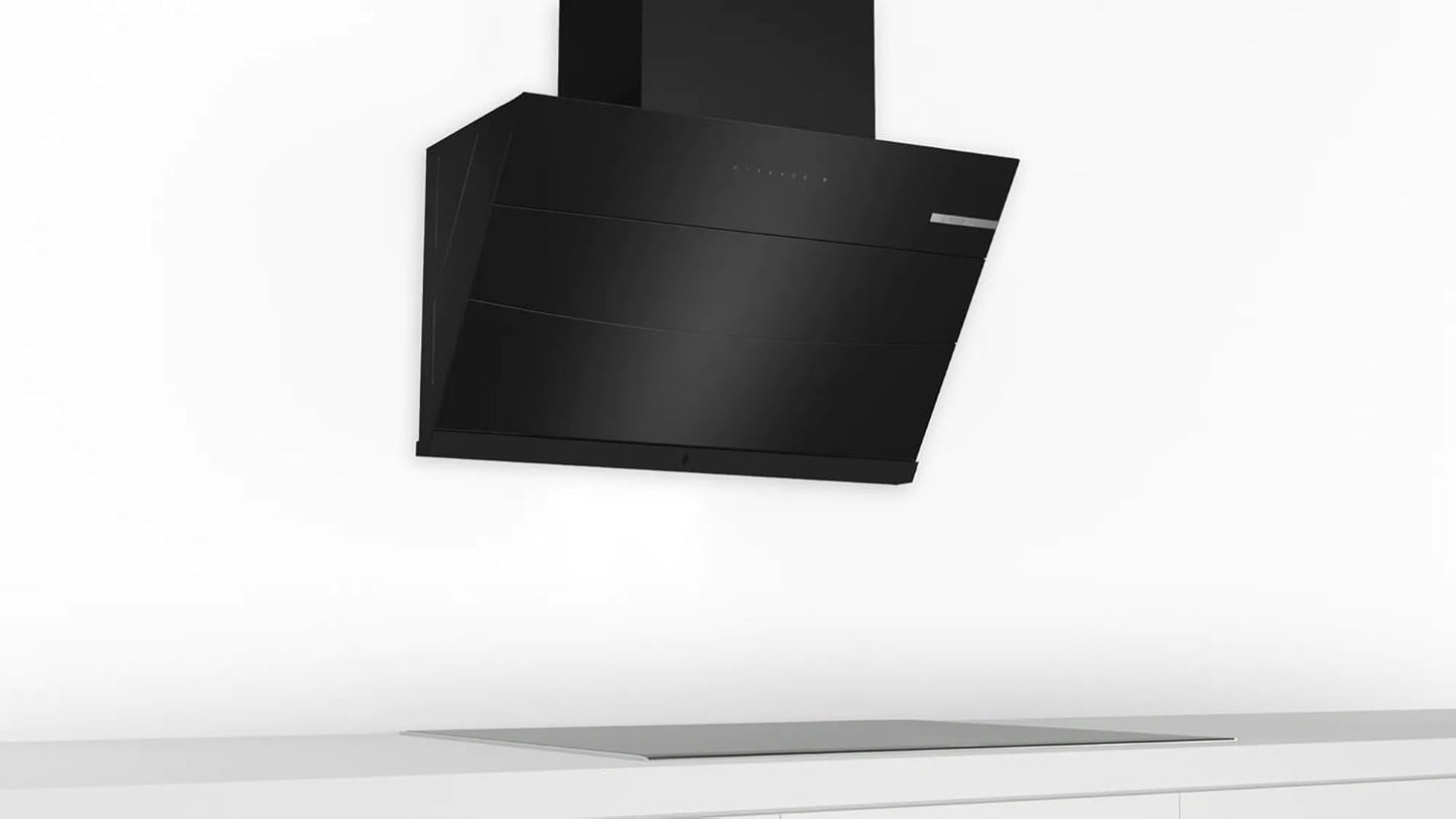 Bosch DWKA98H60I 90 cm Series 4 Wall-Mounted Chimney (Flat Black, Auto Clean, Touch & Gesture Control)