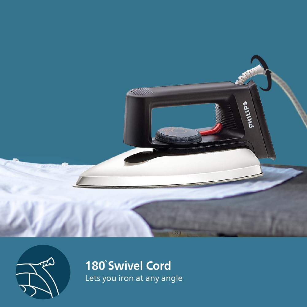 Philips Dry Iron HD1134/28 – Lightweight & Efficient 750W Dry Iron