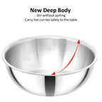 Hawkins Metro 1.5L Triply Stainless Steel Kadhai (Tasla)