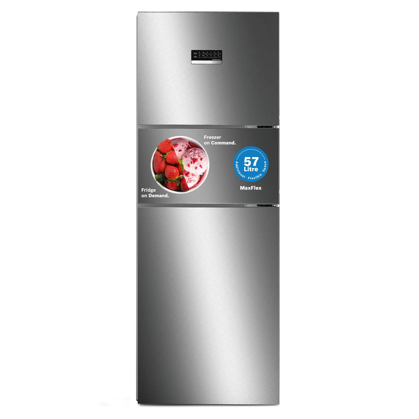 Bosch CMC33K03NI 303L Triple Door Refrigerator – Convertible, Inverter, Silver