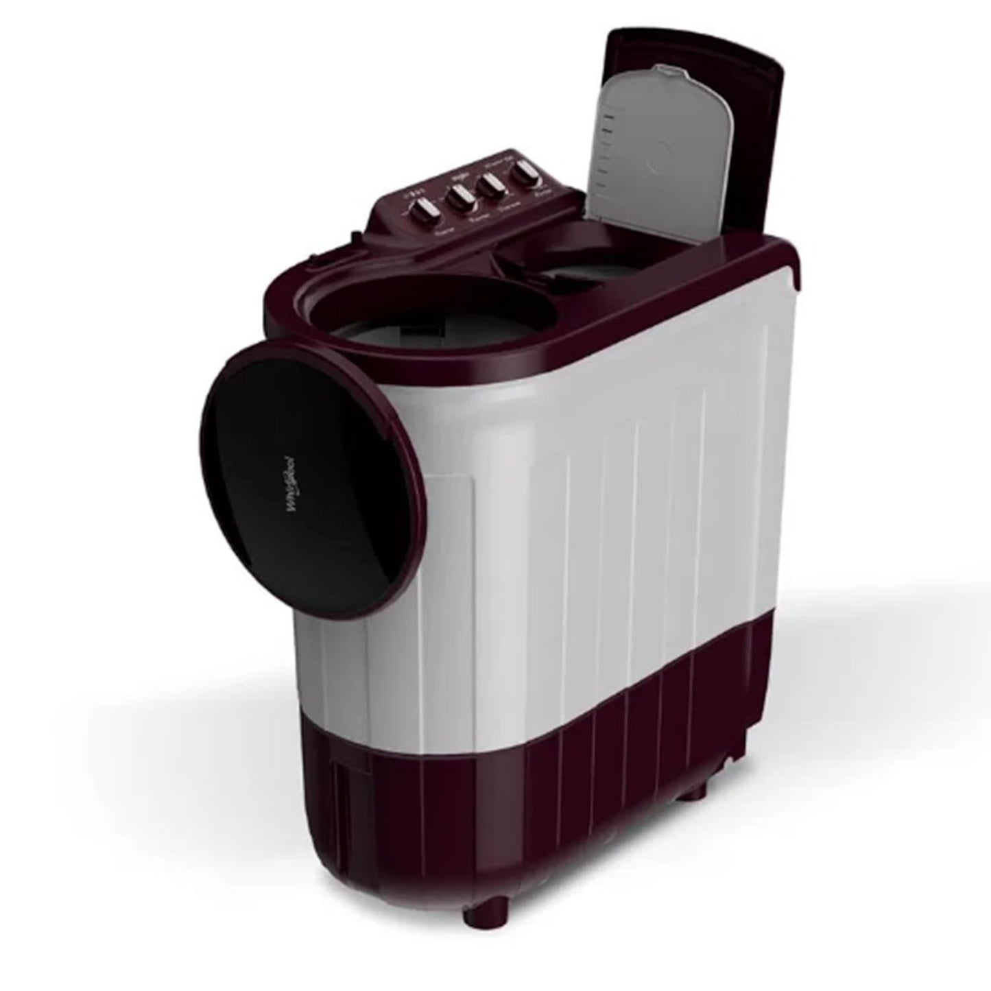 Whirlpool ACE 7.0 SUPERSOAK Semi Automatic Washing Machine – 7.0 Kg (Wine, 30298)