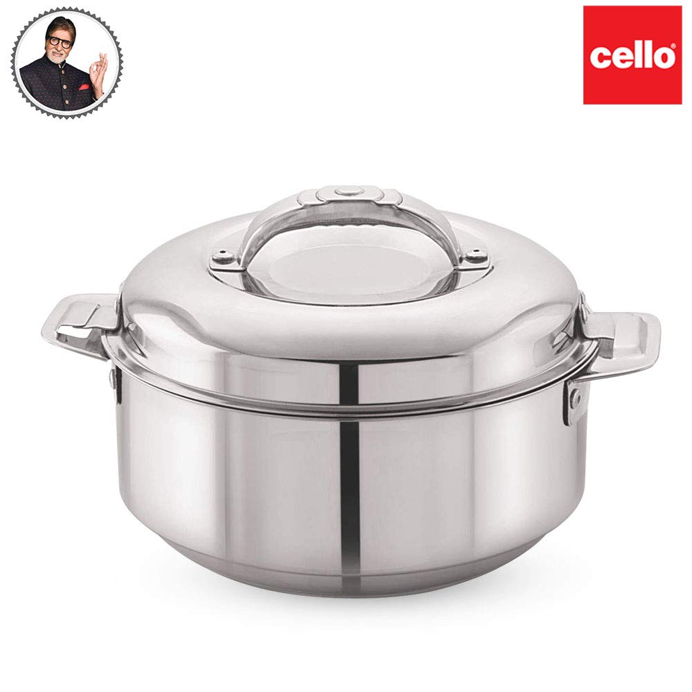 Cello Maxima 10L Stainless Steel Double-Walled Insulated Casserole