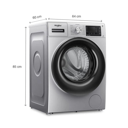 Whirlpool Xpert Care FLT33015 – 8kg 5-Star Front Load Washing Machine with In-Built Heater & Ozone Air Refresh