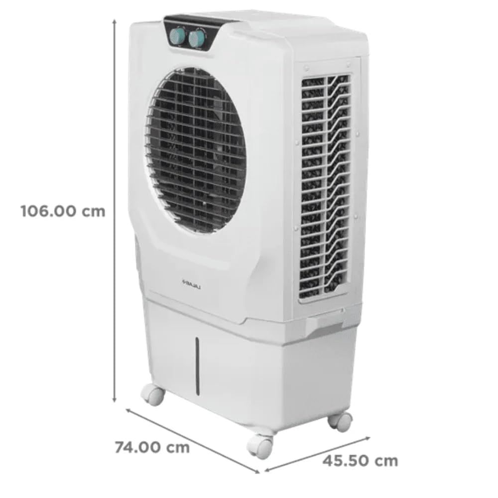 Bajaj Shield Series Spectre 56 Desert Air Cooler with 56L Tank & 100 Ft Air Throw