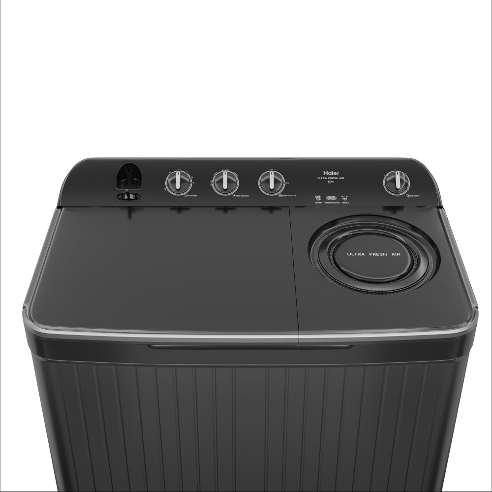 Haier 12kg Semi-Automatic Top Load Washing Machine HTW120-196BK