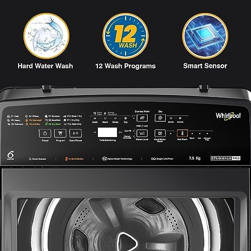 Whirlpool Stainwash Pro FA31631 – 7.5 kg 5-Star Fully Automatic Top Load Washing Machine with In-Built Heater