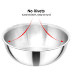 Hawkins Metro 1.5L Triply Stainless Steel Kadhai (Tasla)