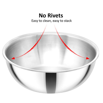 Hawkins Metro 1.5L Triply Stainless Steel Kadhai (Tasla)