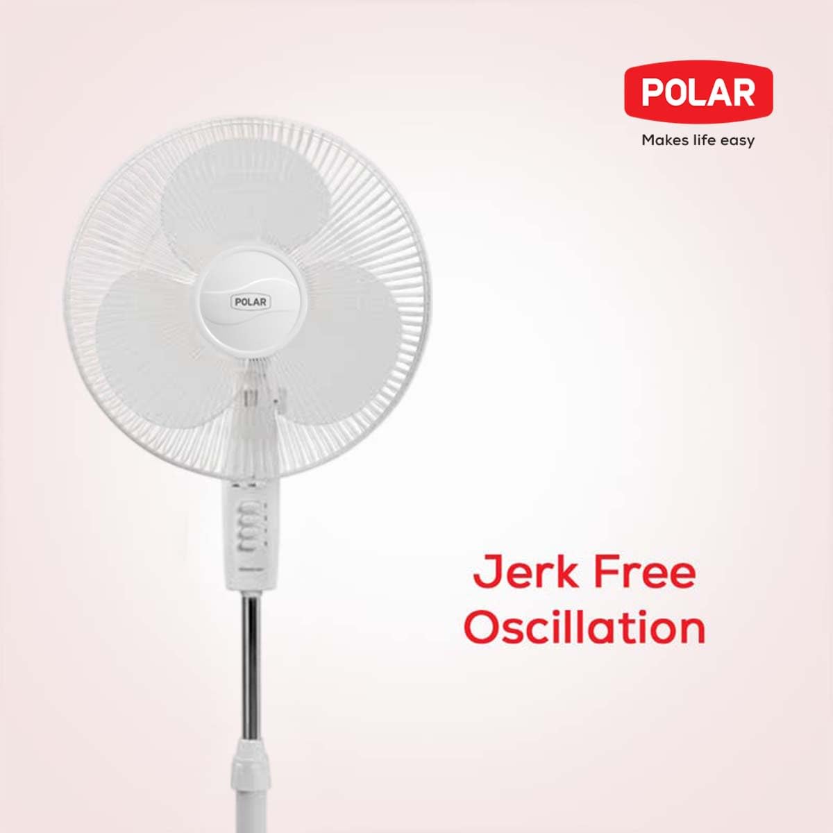 Polar Annexer R 400mm Pedestal Fan – Normal Speed, 3-Speed Control, 100% Copper Motor