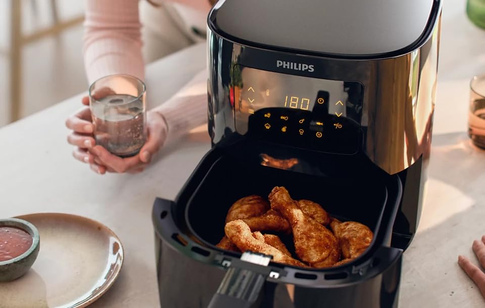 Philips HD9252/70 Airfryer (3000 Series) – 4.1L, 1400W, Digital Touchscreen – Black