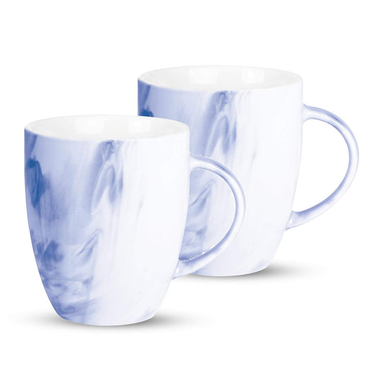 Treo Marble Ceramic Mug Set – 240 ml (Set of 2)