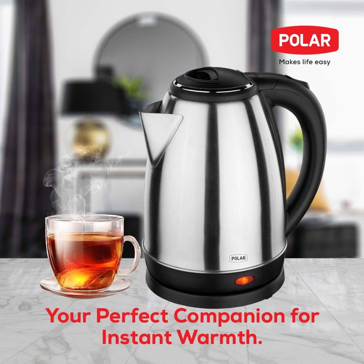 Polar Galaxy 1.8L SS Electric Kettle – Stainless Steel, 1500W