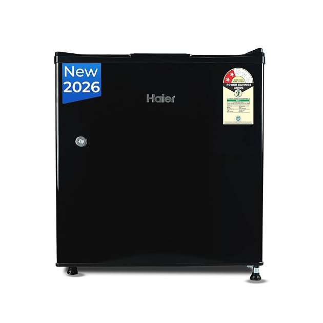 Haier HRD-752KSA 50L 2 Star Direct Cool Mini Bar Refrigerator - Black Steel