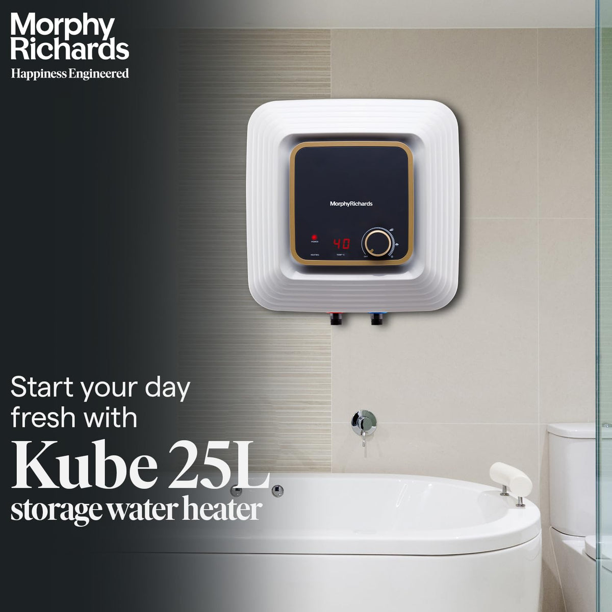 Morphy Richards MR Kube 25L Storage Water Heater – Model 840073