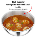 Hawkins Metro 1.5L Triply Stainless Steel Kadhai (Tasla)