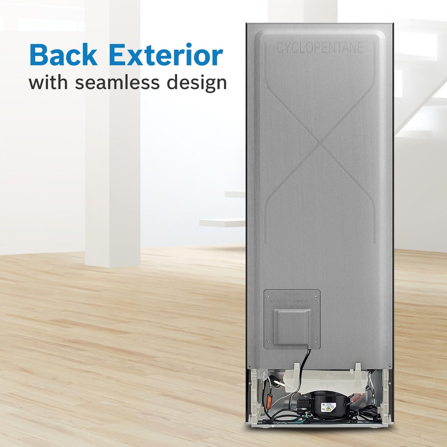 Bosch CMC33K03NI 303L Triple Door Refrigerator – Convertible, Inverter, Silver