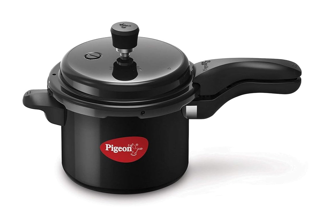 Pigeon Titanium 3L Hard Anodized Pressure Cooker – Inner Lid, Induction & Gas Compatible