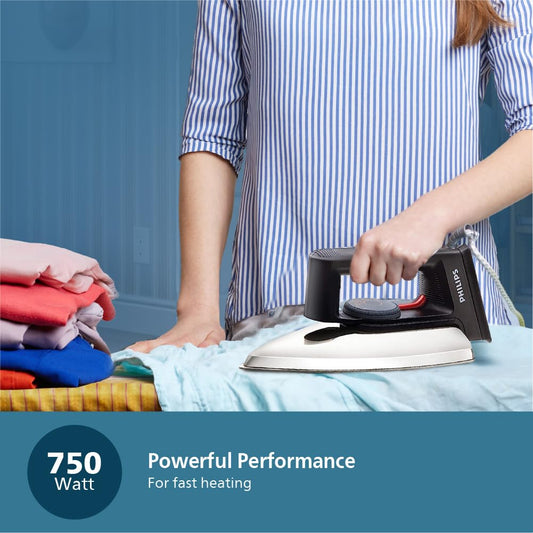 Philips Dry Iron HD1134/28 – Lightweight & Efficient 750W Dry Iron