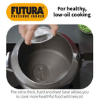Hawkins Futura 3L Pressure Cooker – Hard Anodised Aluminium, FP30, For 3–4 Persons