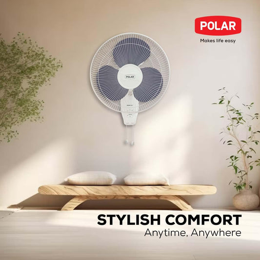 Polar Annexer MB 400mm Wall Fan – 3-Speed, 100% Copper Motor, Oscillating