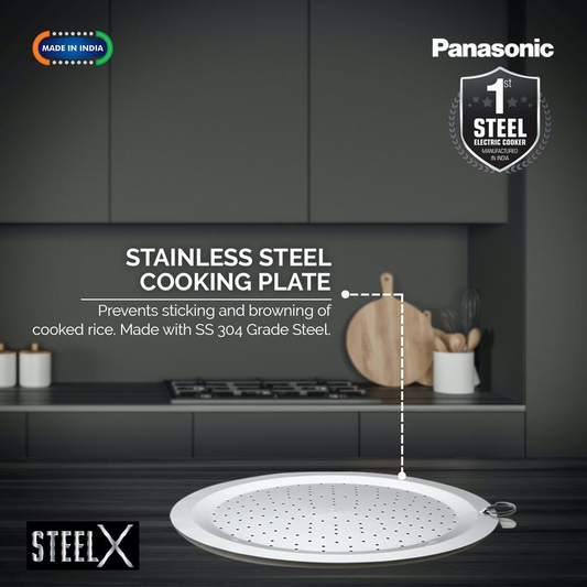 Panasonic SR-G18(SUS) Electric Rice Cooker – 1.8L, Stainless Steel