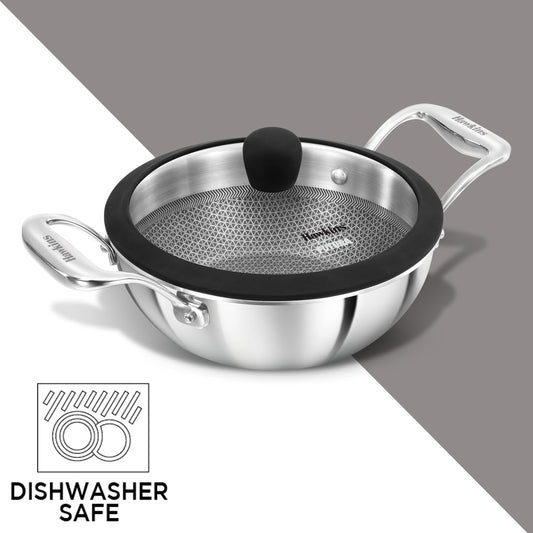 Hawkins PSNK15G Triply Shielded Nonstick Kadhai (1.5 L)