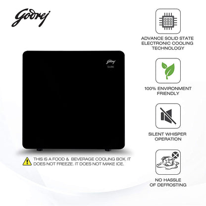 Godrej 30 L Qube Personal Standard Single door Cooling Solution (TEC Qube 30L HS Q103, Black)