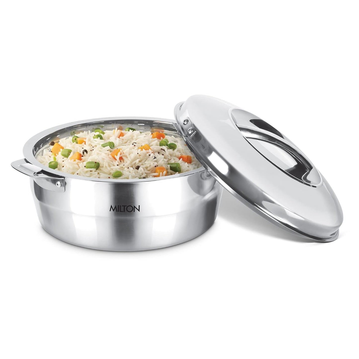 Milton Empress 2000 Stainless Steel Casserole – 1900 ml, Double-Walled Insulated Hot Pot