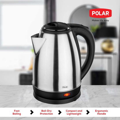 Polar Galaxy 1.8L SS Electric Kettle – Stainless Steel, 1500W